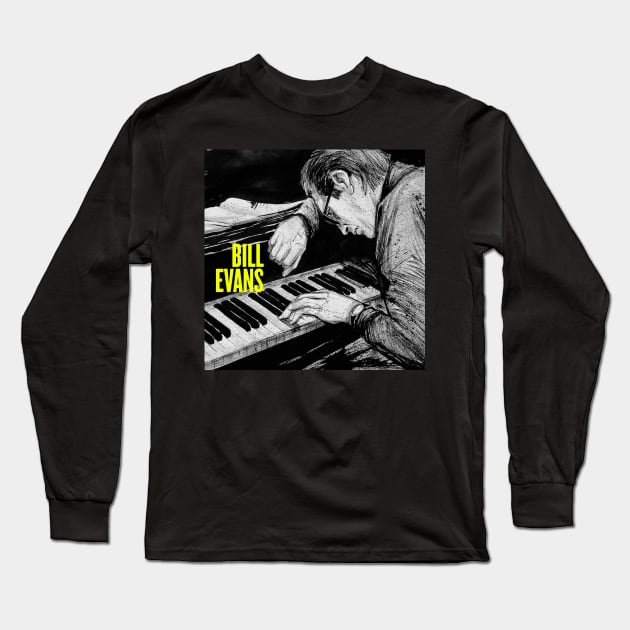 Bill Evans Long Sleeve T-Shirt by vivalarevolucio